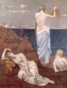 Giovani ragazze al mare, prima del 1894